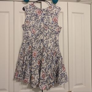 Sz 14 White Floral Dress